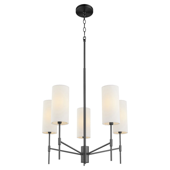 Myhouse Lighting Quorum - 663-5-59 - Five Light Chandelier - Hamilton - Matte Black