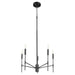 Myhouse Lighting Quorum - 663-5-59 - Five Light Chandelier - Hamilton - Matte Black