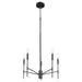 Myhouse Lighting Quorum - 663-5-59 - Five Light Chandelier - Hamilton - Matte Black