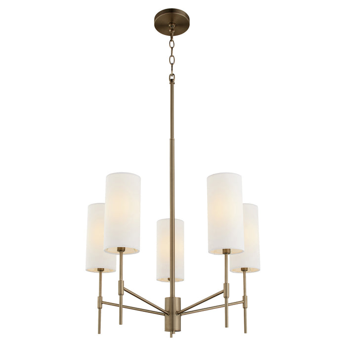 Myhouse Lighting Quorum - 663-5-81 - Five Light Chandelier - Hamilton - Dark Brass