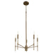 Myhouse Lighting Quorum - 663-5-81 - Five Light Chandelier - Hamilton - Dark Brass