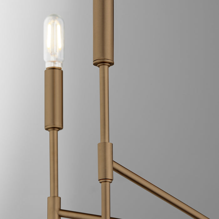 Myhouse Lighting Quorum - 663-5-81 - Five Light Chandelier - Hamilton - Dark Brass