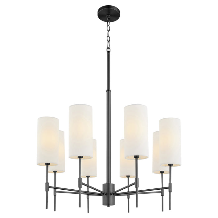 Myhouse Lighting Quorum - 663-8-59 - Eight Light Chandelier - Hamilton - Matte Black