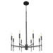 Myhouse Lighting Quorum - 663-8-59 - Eight Light Chandelier - Hamilton - Matte Black