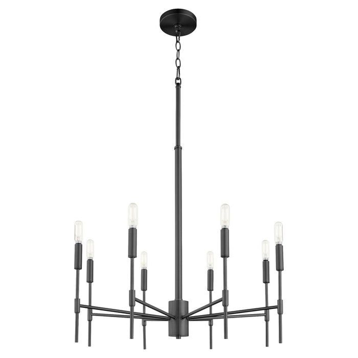 Myhouse Lighting Quorum - 663-8-59 - Eight Light Chandelier - Hamilton - Matte Black