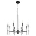 Myhouse Lighting Quorum - 663-8-59 - Eight Light Chandelier - Hamilton - Matte Black