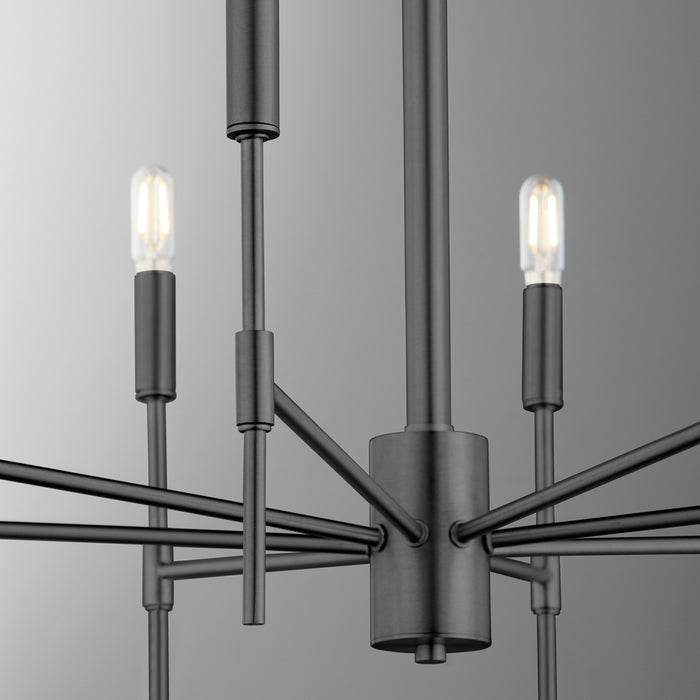 Myhouse Lighting Quorum - 663-8-59 - Eight Light Chandelier - Hamilton - Matte Black