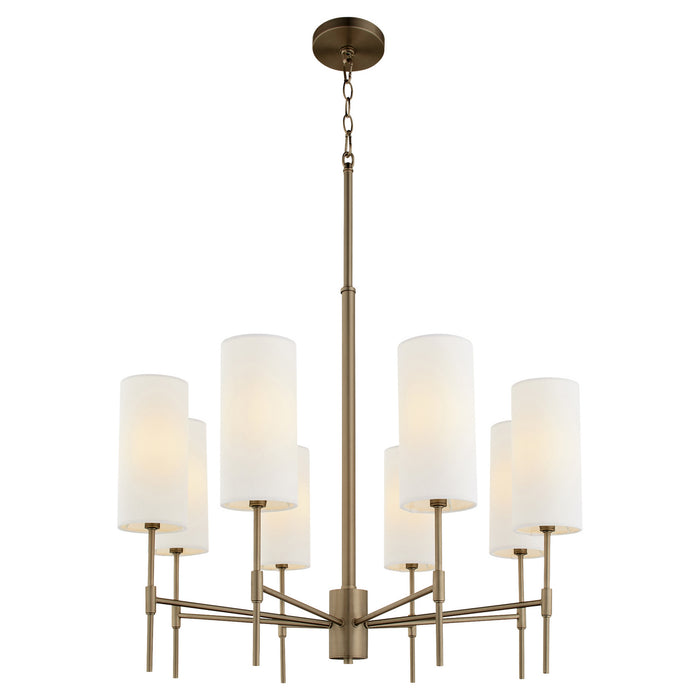 Myhouse Lighting Quorum - 663-8-81 - Eight Light Chandelier - Hamilton - Dark Brass