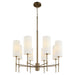 Myhouse Lighting Quorum - 663-8-81 - Eight Light Chandelier - Hamilton - Dark Brass