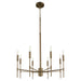 Myhouse Lighting Quorum - 663-8-81 - Eight Light Chandelier - Hamilton - Dark Brass