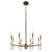 Myhouse Lighting Quorum - 663-8-81 - Eight Light Chandelier - Hamilton - Dark Brass