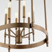 Myhouse Lighting Quorum - 863-6-81 - Six Light Entry - Hamilton - Dark Brass