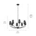 Myhouse Lighting Kichler - 52509BK - Eight Light Chandelier - Adeena - Black