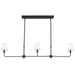 Myhouse Lighting Kichler - 52519BK - Three Light Linear Chandelier - Pallas - Black