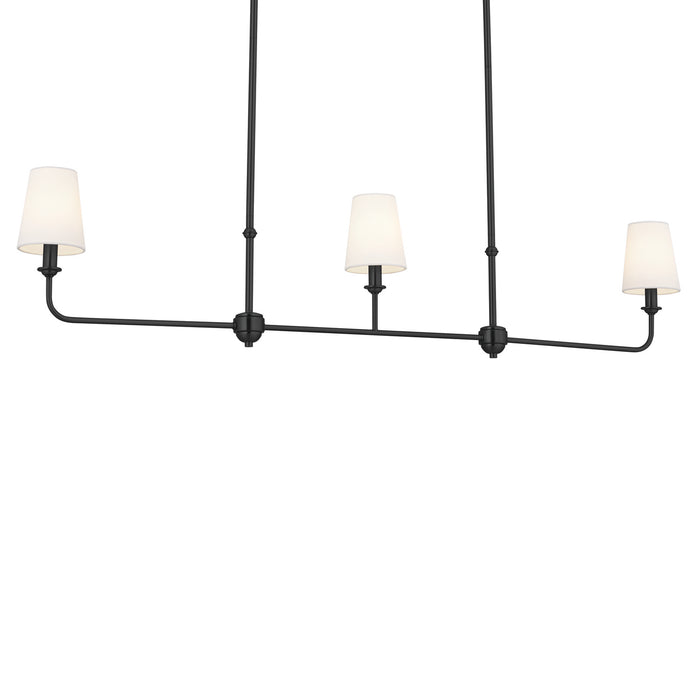 Myhouse Lighting Kichler - 52519BK - Three Light Linear Chandelier - Pallas - Black