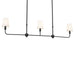 Myhouse Lighting Kichler - 52519BK - Three Light Linear Chandelier - Pallas - Black