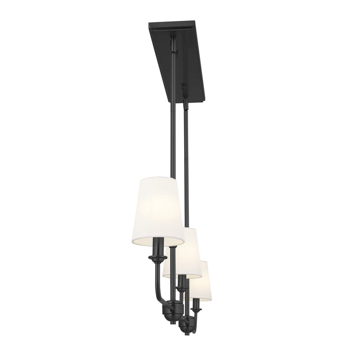 Myhouse Lighting Kichler - 52519BK - Three Light Linear Chandelier - Pallas - Black