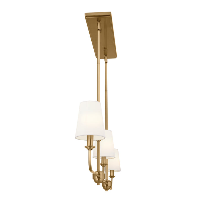 Myhouse Lighting Kichler - 52519BNB - Three Light Linear Chandelier - Pallas - Brushed Natural Brass