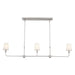 Myhouse Lighting Kichler - 52519PN - Three Light Linear Chandelier - Pallas - Polished Nickel