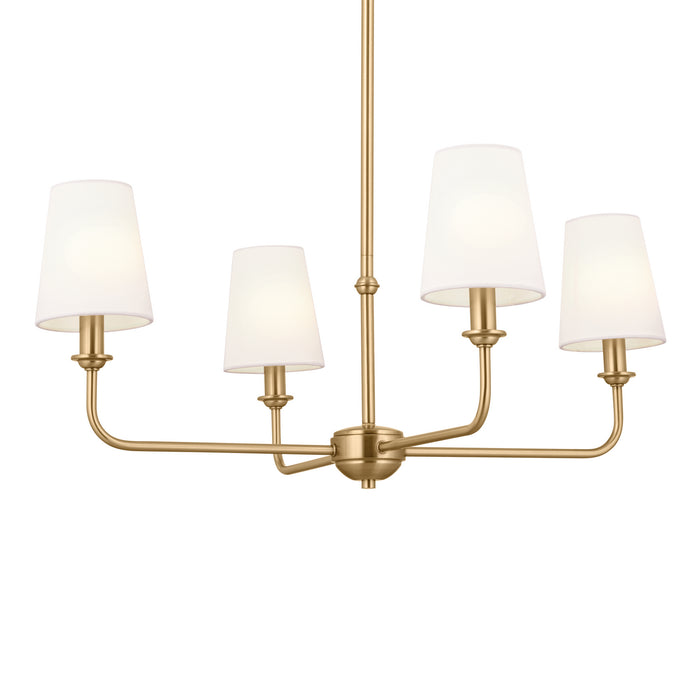 Myhouse Lighting Kichler - 52520BNB - Four Light Mini Chandelier - Pallas - Brushed Natural Brass