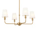 Myhouse Lighting Kichler - 52520BNB - Four Light Mini Chandelier - Pallas - Brushed Natural Brass