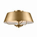 Myhouse Lighting Kichler - 52542BNB - Three Light Pendant/Semi Flush Mount - Luella - Brushed Natural Brass