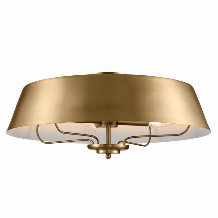 Myhouse Lighting Kichler - 52543BNB - Four Light Pendant/Semi Flush Mount - Luella - Brushed Natural Brass