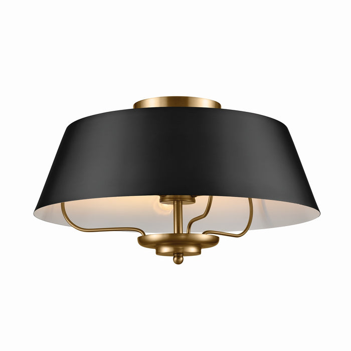 Myhouse Lighting Kichler - 52542BK - Three Light Pendant/Semi Flush Mount - Luella - Black