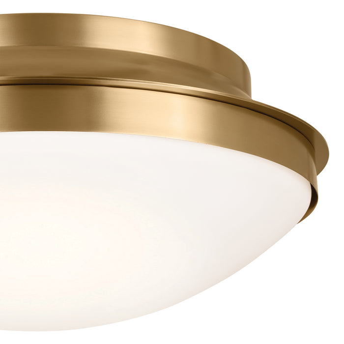 Myhouse Lighting Kichler - 52545BNB - Three Light Flush Mount - Bretta - Brushed Natural Brass