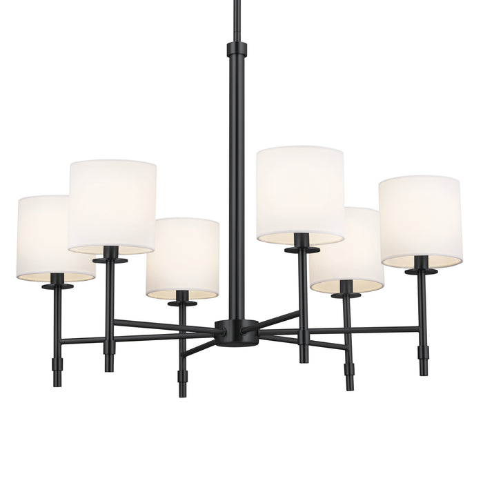 Myhouse Lighting Kichler - 52500BK - Six Light Chandelier - Ali - Black