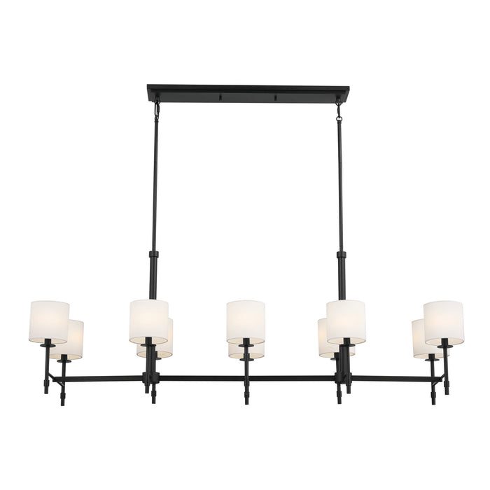 Myhouse Lighting Kichler - 52503BK - Ten Light Linear Chandelier - Ali - Black