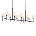 Myhouse Lighting Kichler - 52503BK - Ten Light Linear Chandelier - Ali - Black