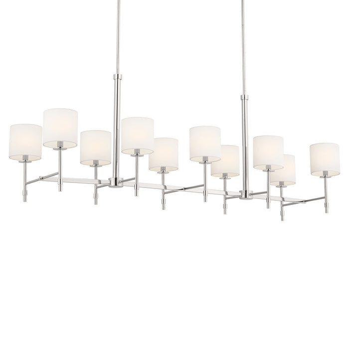 Myhouse Lighting Kichler - 52503PN - Ten Light Linear Chandelier - Ali - Polished Nickel