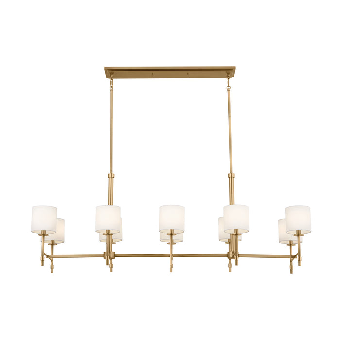 Myhouse Lighting Kichler - 52503BNB - Ten Light Linear Chandelier - Ali - Brushed Natural Brass