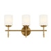 Myhouse Lighting Kichler - 55142BNB - Three Light Bath - Ali - Brushed Natural Brass