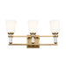 Myhouse Lighting Kichler - 55147BNB - Three Light Bath - Rosalind - Brushed Natural Brass