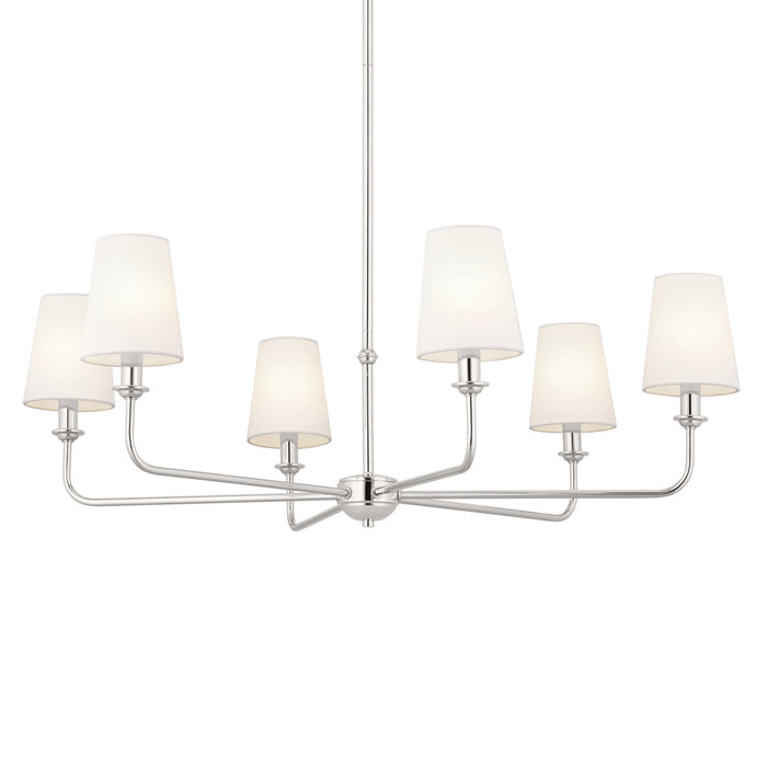 Myhouse Lighting Kichler - 52516PN - Six Light Chandelier - Pallas - Polished Nickel