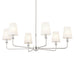 Myhouse Lighting Kichler - 52516PN - Six Light Chandelier - Pallas - Polished Nickel