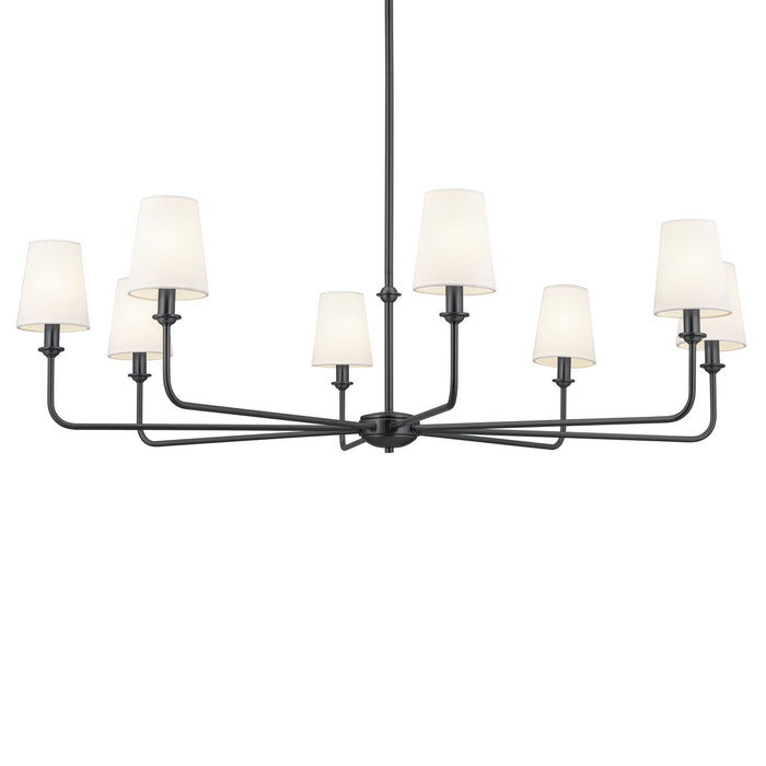 Myhouse Lighting Kichler - 52517BK - Eight Light Chandelier - Pallas - Black