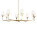 Myhouse Lighting Kichler - 52517BNB - Eight Light Chandelier - Pallas - Brushed Natural Brass