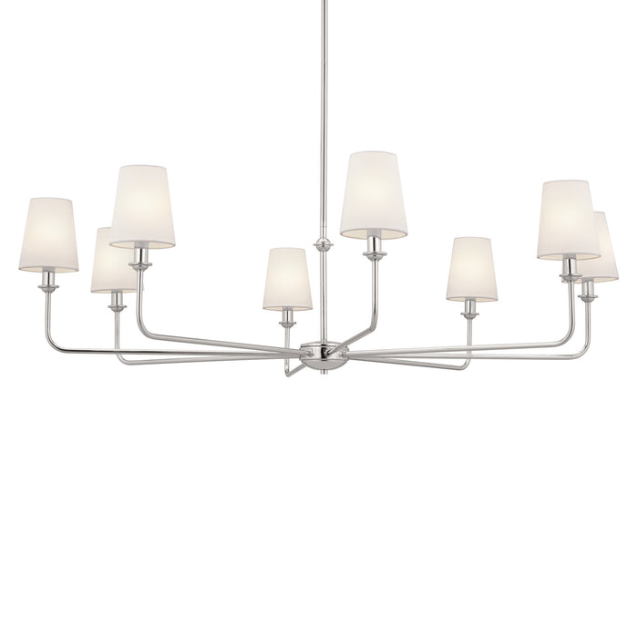 Myhouse Lighting Kichler - 52517PN - Eight Light Chandelier - Pallas - Polished Nickel