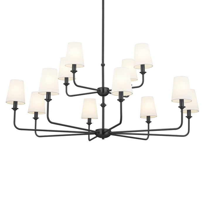 Myhouse Lighting Kichler - 52518BK - 12 Light Chandelier - Pallas - Black