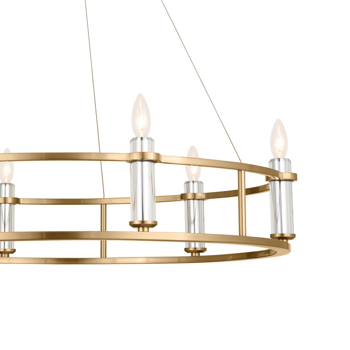 Myhouse Lighting Kichler - 52490BNB - Six Light Chandelier - Rosalind - Brushed Natural Brass