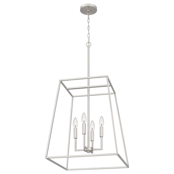 Myhouse Lighting Quoizel - PRC2818BN - Four Light Pendant - Prescott - Brushed Nickel