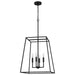 Myhouse Lighting Quoizel - PRC2818MBK - Four Light Pendant - Prescott - Matte Black