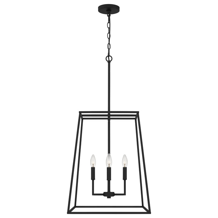 Myhouse Lighting Quoizel - PRC2818MBK - Four Light Pendant - Prescott - Matte Black