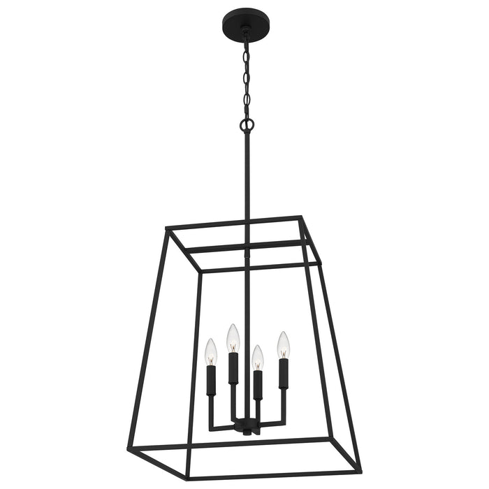 Myhouse Lighting Quoizel - PRC2818MBK - Four Light Pendant - Prescott - Matte Black