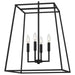 Myhouse Lighting Quoizel - PRC2818MBK - Four Light Pendant - Prescott - Matte Black