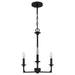 Myhouse Lighting Quoizel - PRC5016MBK - Three Light Chandelier - Prescott - Matte Black