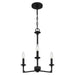 Myhouse Lighting Quoizel - PRC5016MBK - Three Light Chandelier - Prescott - Matte Black